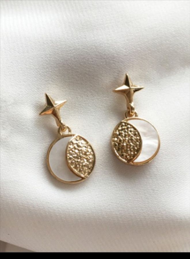 J&J Four-Sided Star Shaped Dangle Earrings  - Image 3