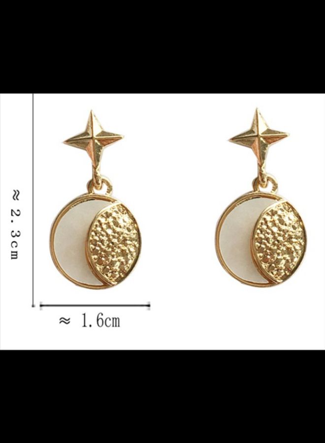 J&J Four-Sided Star Shaped Dangle Earrings  - Image 2