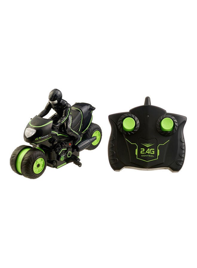 Motorcycle 360 ​​Degree Torsion Racing Motor - 2.4 degree Vibration Remote Control Black Green+ 5 years Multicolour  - Image 1