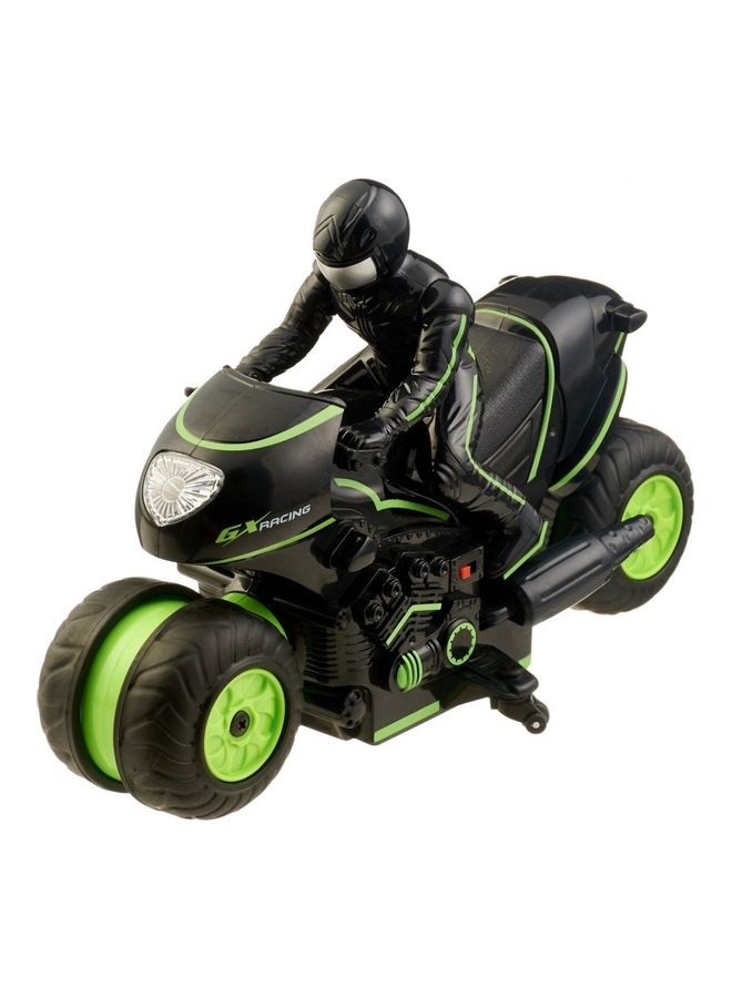 Motorcycle 360 ​​Degree Torsion Racing Motor - 2.4 degree Vibration Remote Control Black Green+ 5 years Multicolour  - Image 2