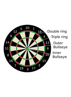Joerex Dart Board Aluminum Frame And 6 Pieces Darts Set 17inch  - Image 4