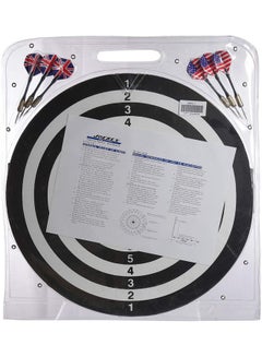 Joerex Dart Board Aluminum Frame And 6 Pieces Darts Set 17inch  - Image 3