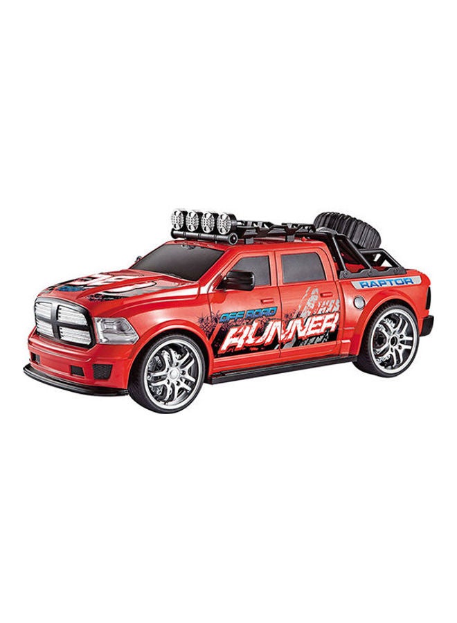 Plastic car Maximum Speed, Size 1:14, Remote Control , Battery Operated + 6 Years, Red -Black 94*43*73cm - Image 1