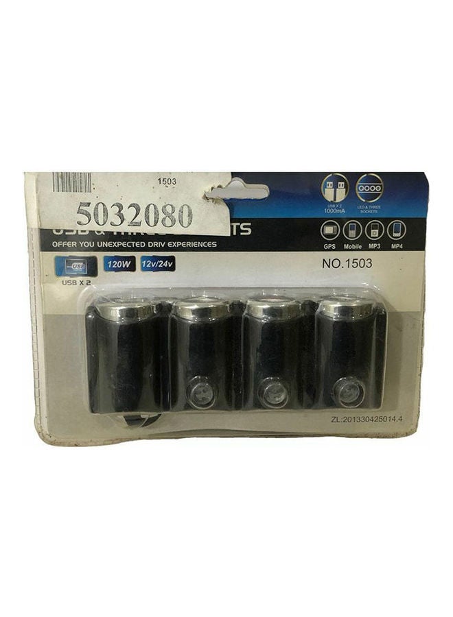 Multi Use 4 Eye Lighter With 2 Usb Charger