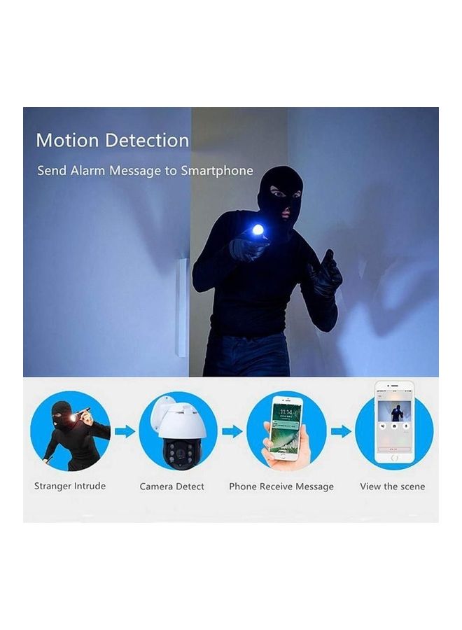 كاميرا مراقبة IP لاسلكية بزاوية 360 درجة مزودة بميكروفون ومكبر صوت، كاميرا مراقبة IP على شكل قبة بخاصية الرؤية الليلية ومقاومة للماء للاستخدام في الأماكن الخارجية في الأماكن المغلقة للمنزل والمكتب والمستودعات وأمن البنك، بالإضافة إلى فتحة بطاقة TF للشاشة عن بعد - Image 2