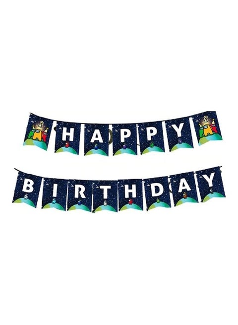 Among Us Happy Birthday Banner