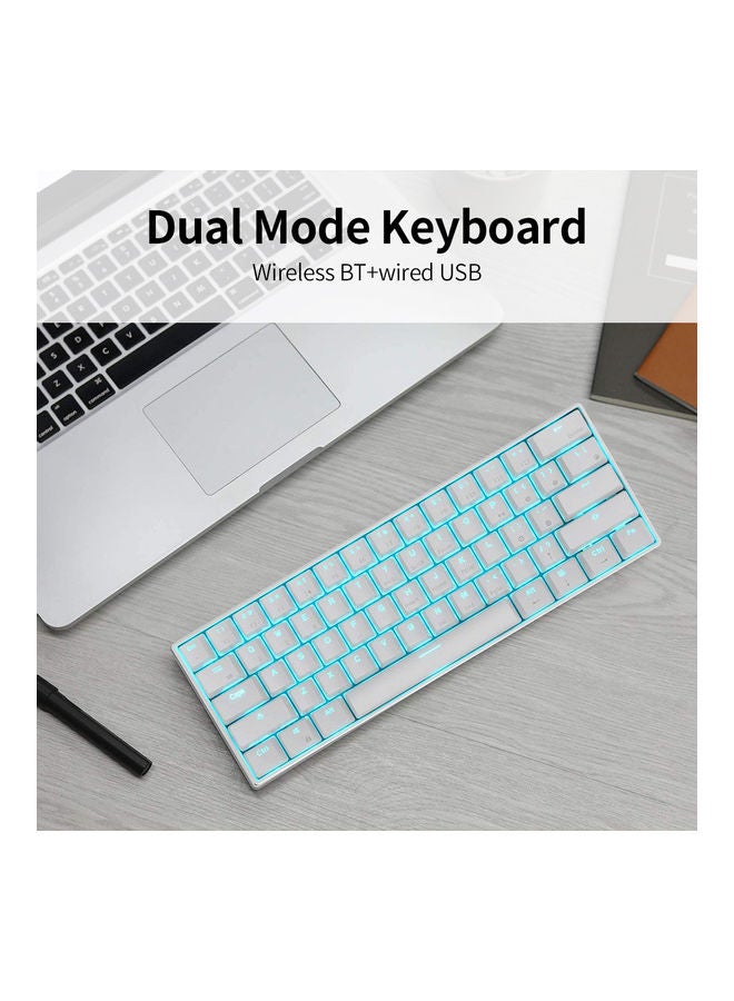 Dual Mode Mechanical Keyboard White - Image 2