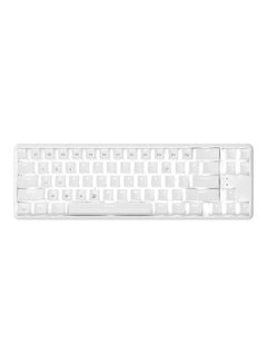 Generic Ajazz K680T Wired&BT Dual-mode Mechanical Keyboard 68 Keys Compact White Backlight Mechanical Keyboard White with Blue Switches White  - Image 1