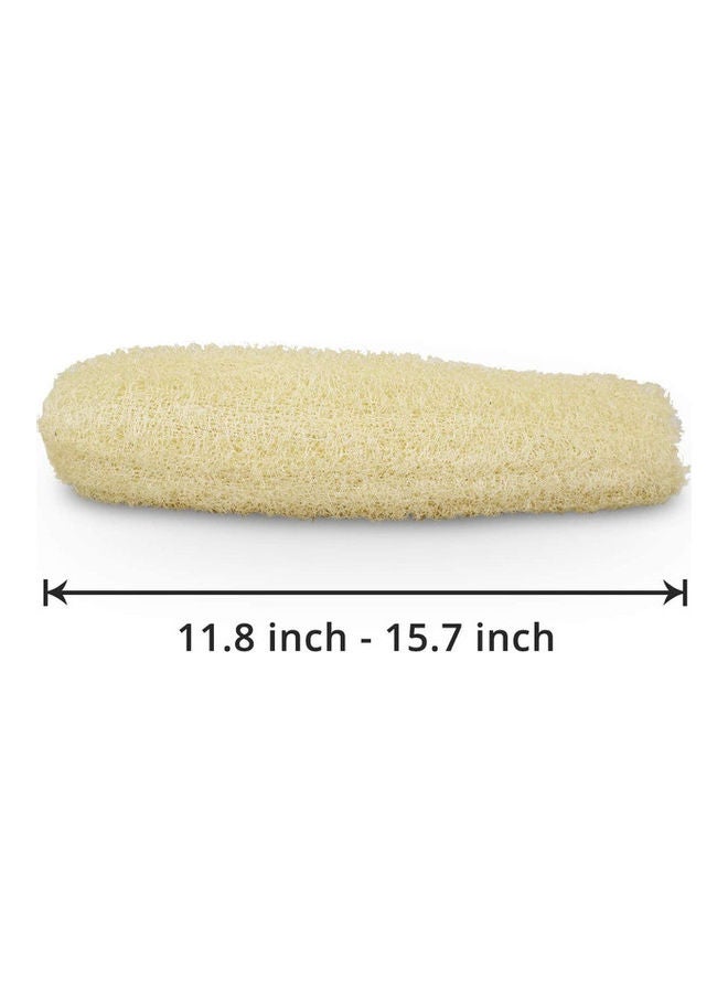 Natural Organic Loofah Cream 11.8 inch-15.7 inch(30-40cm)inch  - Image 1