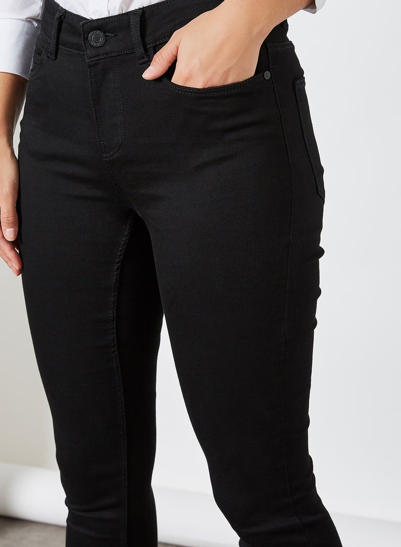 NOISY MAY Basic Skinny Jeans Black Denim  - Image 4