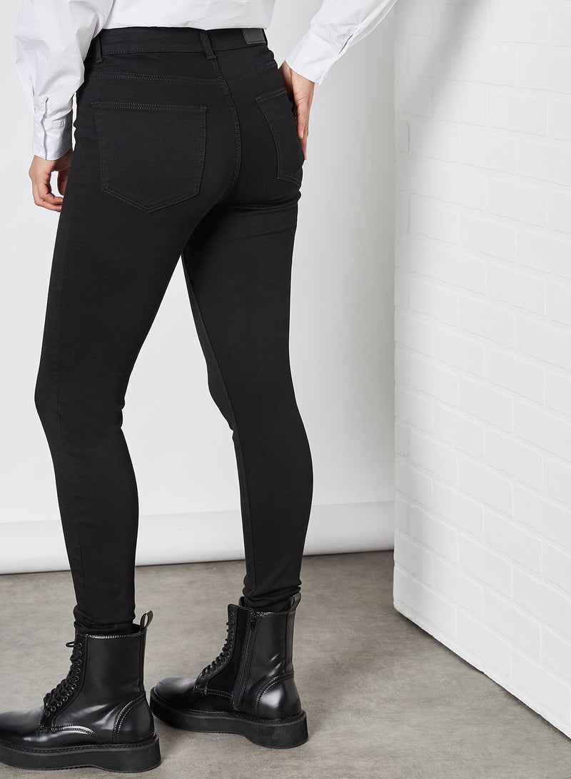 NOISY MAY Basic Skinny Jeans Black Denim  - Image 2