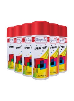 6 Piece Spray Paint Set Signal Red 400ml - v1610436875/N43655112A_4