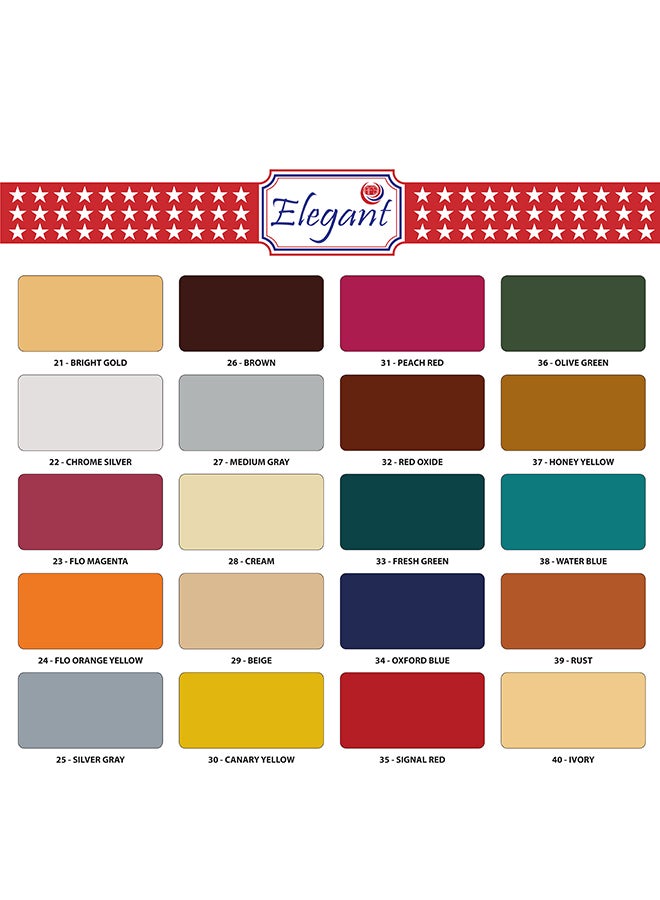 Elegant 6 Piece Spray Paint Set Orange 400ml - Image 3