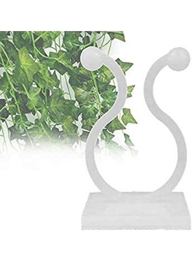 خطافات ذاتية اللصق للحائط من 50 قطعة أبيض 11x10x5سم  - Image 1