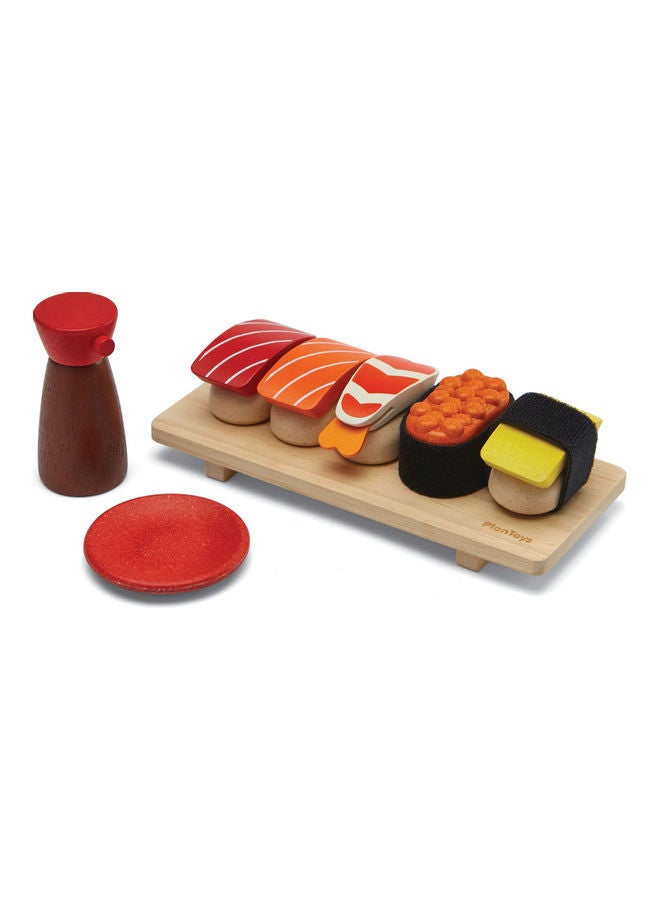 بلان تويز مجموعة لعب السوشي الخشبية 19.5 x 8.5 x 1.8 cmسم - Image 1