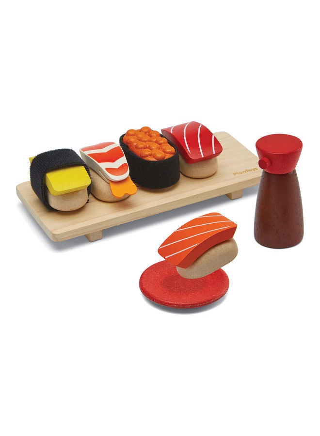 بلان تويز مجموعة لعب السوشي الخشبية 19.5 x 8.5 x 1.8 cmسم - Image 2