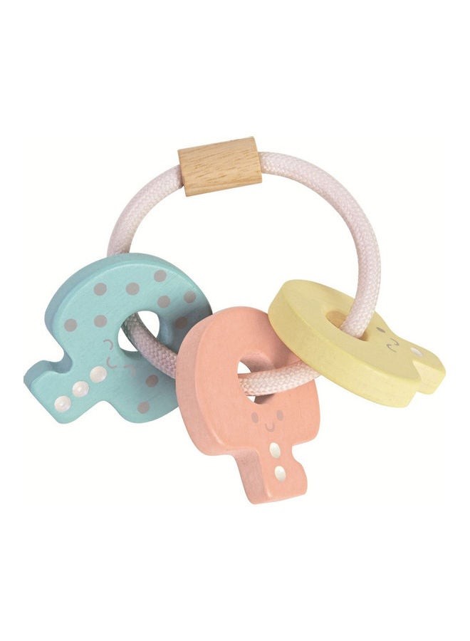 PlanToys Wooden Key Rattle 7.2 x 5.5 x 10.4 cmcm - Image 2
