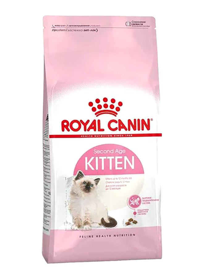 Second Age Kitten Dry Food Pink/White 2kg