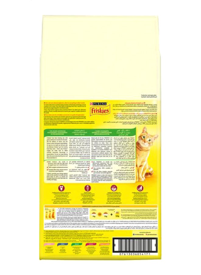 بورينا طعام جاف للقطط فريسكيز باللحم البقري والدجاج والخضراوات أصفر/أحمر 7.5كيلوجرام - Image 3