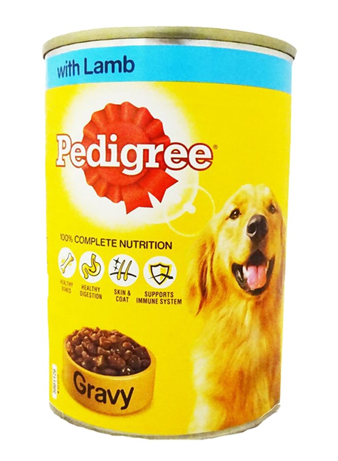 بيديجري طعام مرق لحم الضأن للكلاب أصفر/أزرق 400جرام