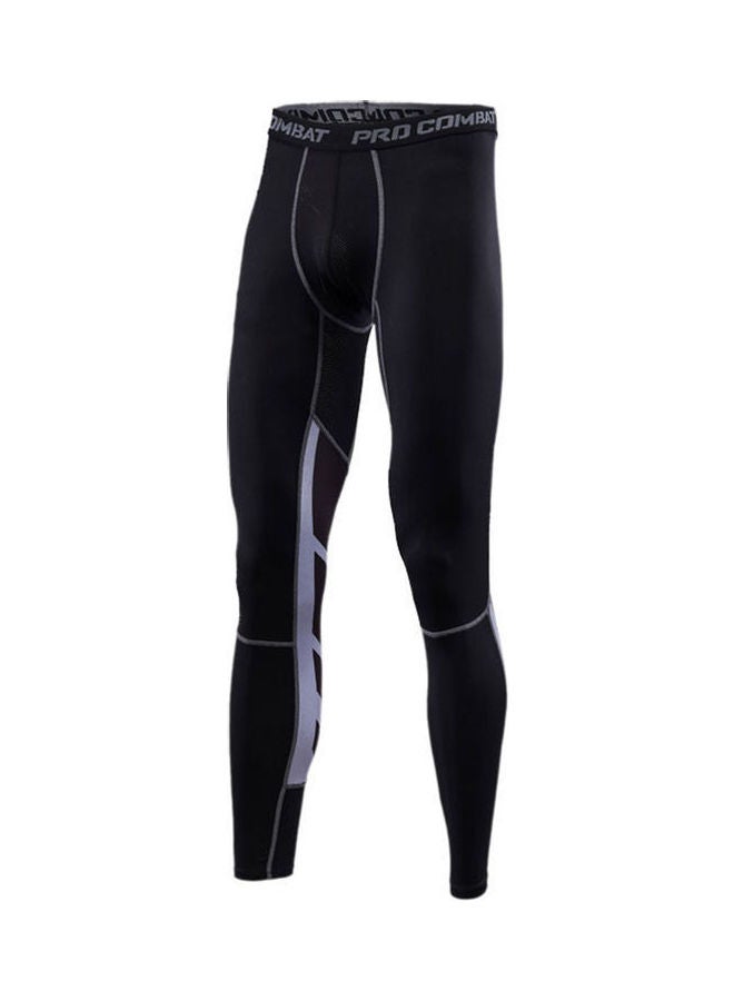 Quick Dry Running Tights Black/Grey 