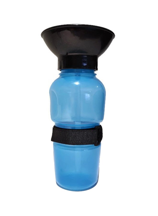 زجاجة مياه للكلاب أسود/أزرق