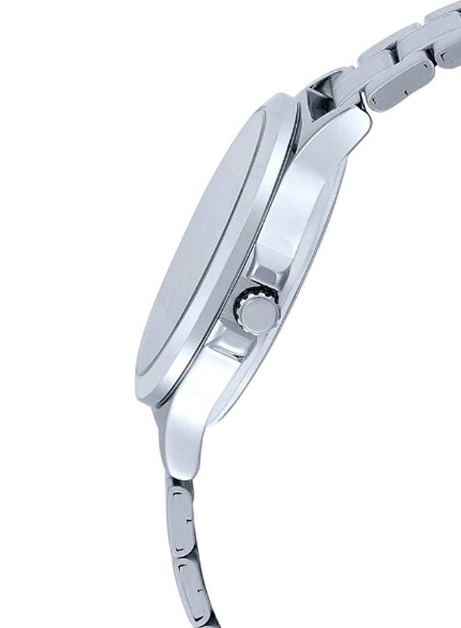 CASIO Women's Stainless Steel Round Shape Analog Watch LTP-V300D-1A2UDF - 33 Mm - Silver - Image 3