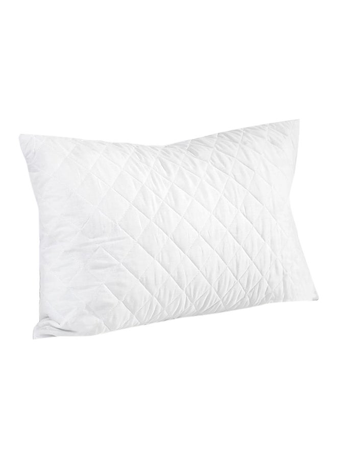 فيذر وسادة نوم مبطنة بوليستر أبيض 50x75سم - Image 1