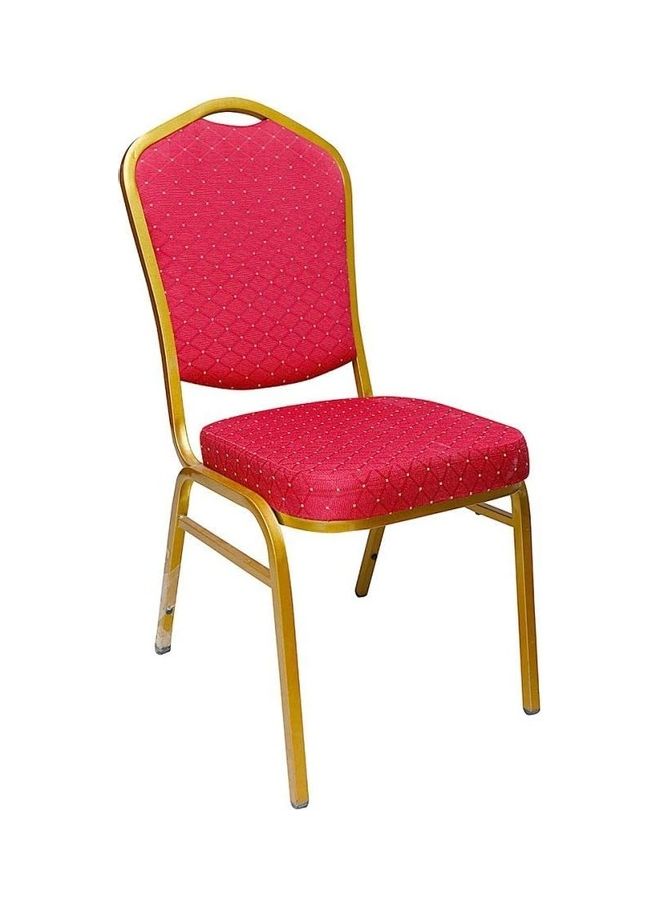 Banquet Chair Red/Gold 40x40x30cm