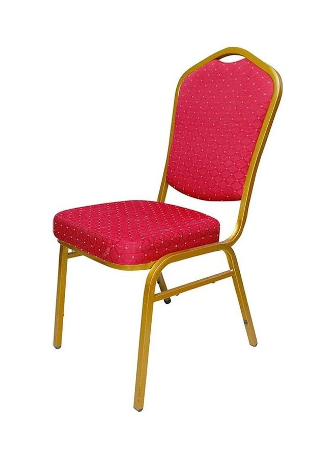 Banquet Chair Red/Gold 40x40x30cm