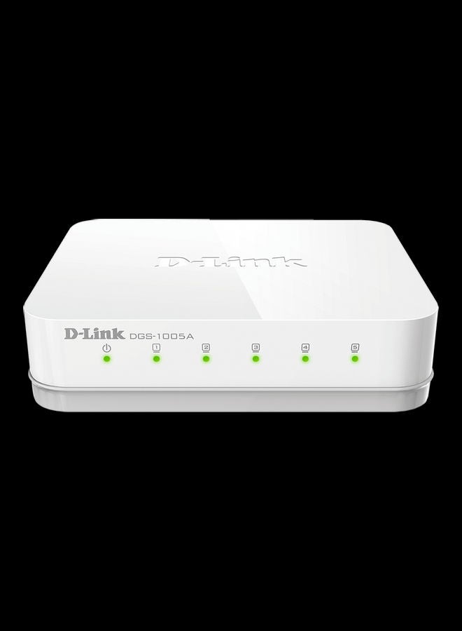 D-Link 5-Port Gigabit Unmanaged Desktop Switch White  - Image 1