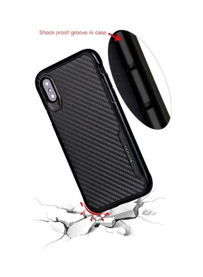 Yesido - Carbon Fiber Case Cover For iPhone X/XS black - Image 1
