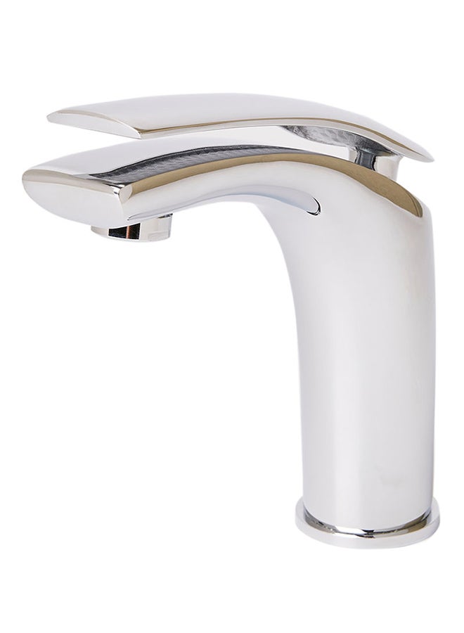fashionhome Single Handle Top Lever Wash Basin Mixer Silver 50x150x140mm - Image 2