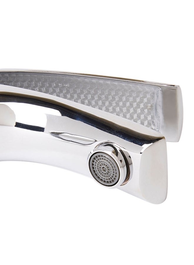 fashionhome Single Handle Top Lever Wash Basin Mixer Silver 50x150x140mm - Image 4