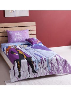 4-Piece Frozen Comforter Set Polyester Multicolour 165x330cm