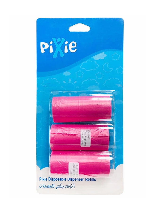Pixie 2-Piece Disposable Diaper Dispenser Refill Set - Image 3