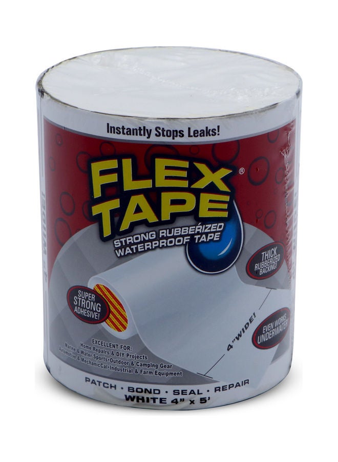 Flex Tape 4 in x 5 ft. White - Image 1