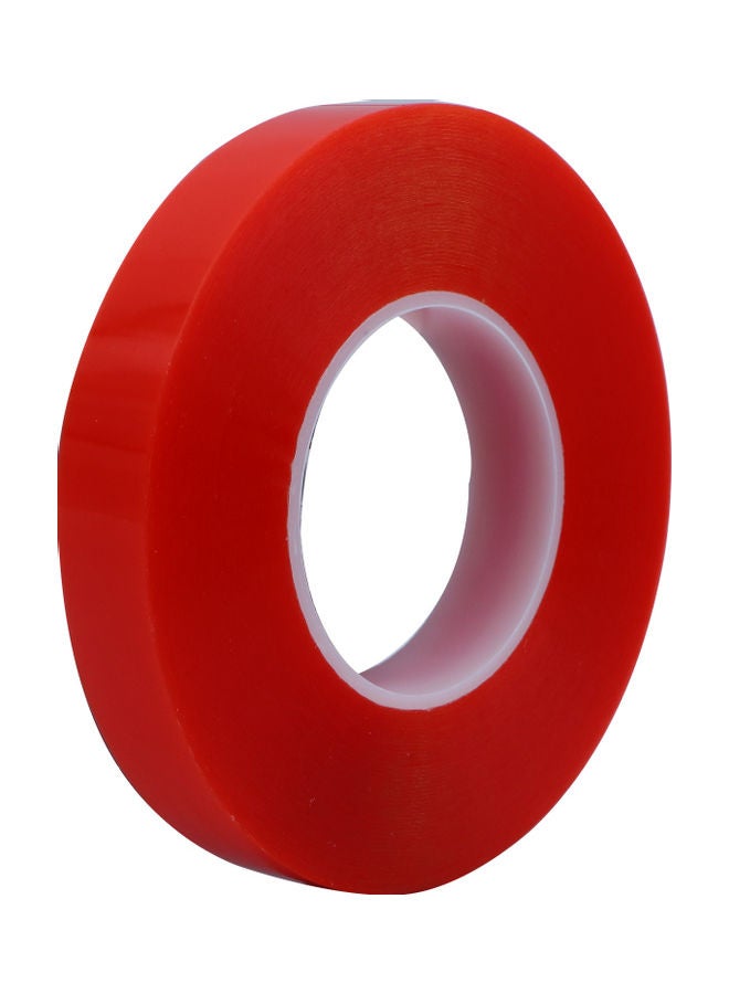 Double-Sided Acrylic Tape 12 mm x 50 m Red - Image 1