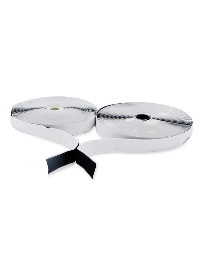 Velcro Tape With Adhesive 1 in x 20 m Black/White - Image 1