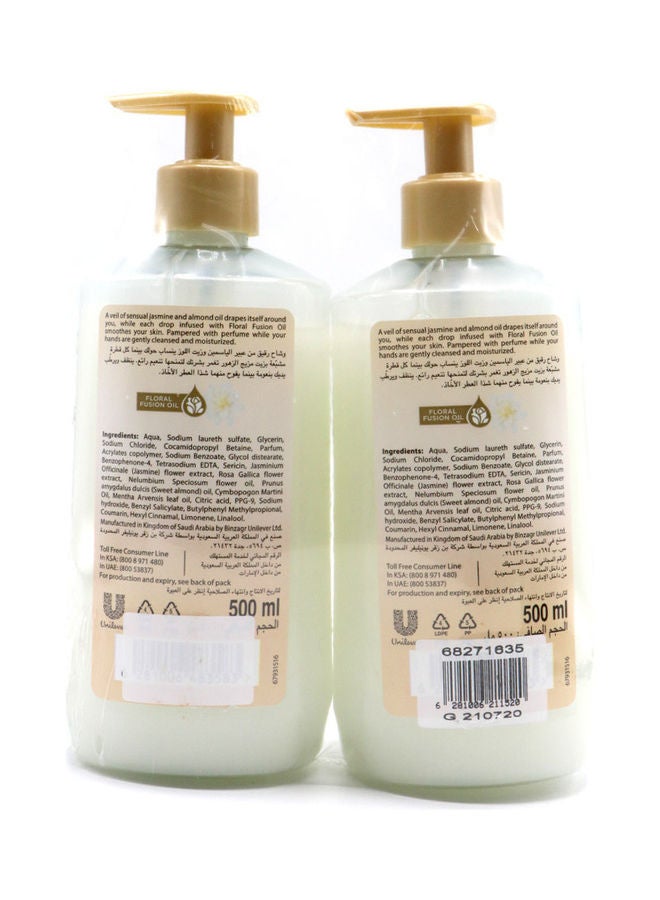 Lux Perfumed Hand Wash Velvet Touch White 2 x 500ml - Image 2