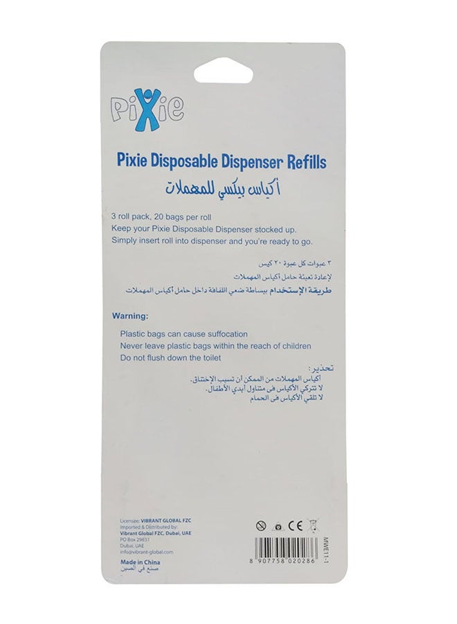 Vibrant's Pixie - Plastic Disposable Bag Dispenser And Refill Rolls - Image 1