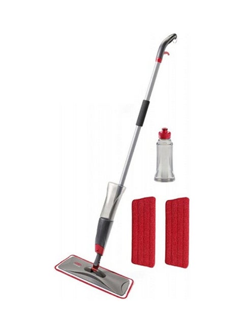 Microfiber Mop With Spray Grey / Red 6.25x5.75x54.5inch