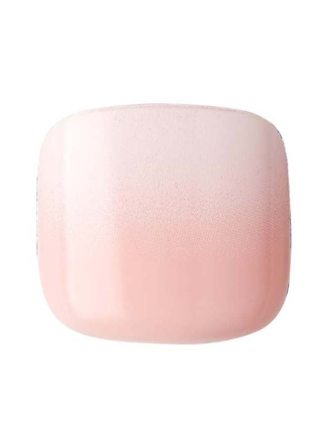 KISS - Pack Of 24 Impress Press-On Pedicure False Nails Pink - Image 1