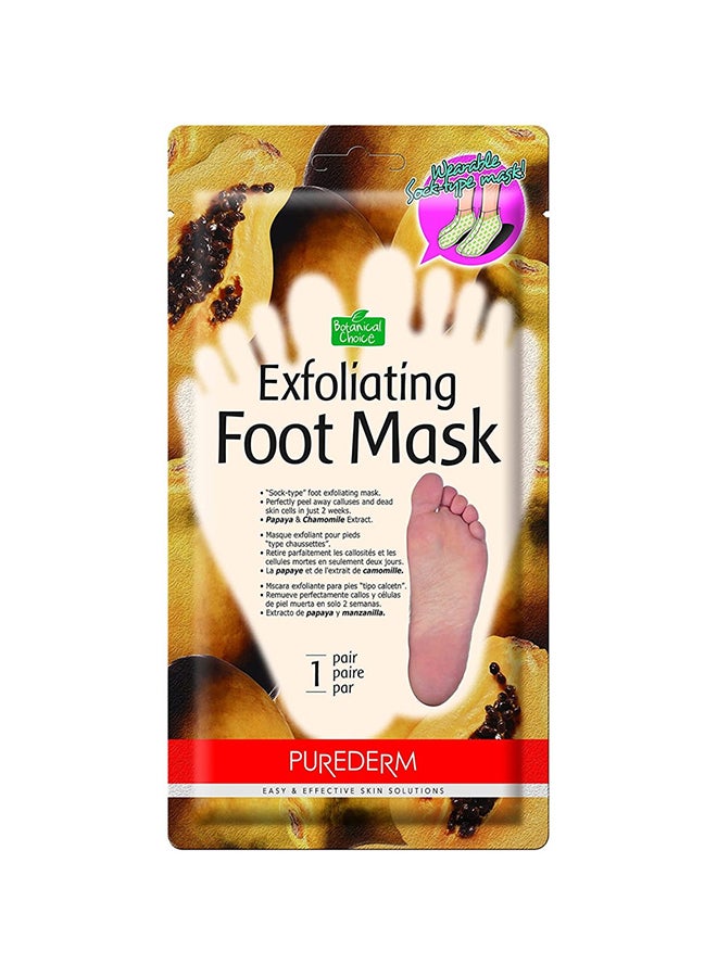 Purederm Exfoliating Foot Mask Papaya 26grams - Image 1