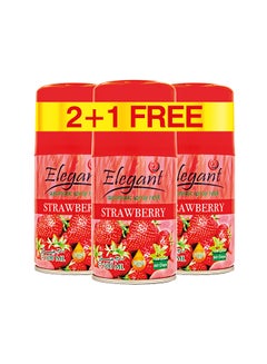 Elegant 3 Piece Strawberry Automatic Refill Spray Set Red 300ml  - Image 1