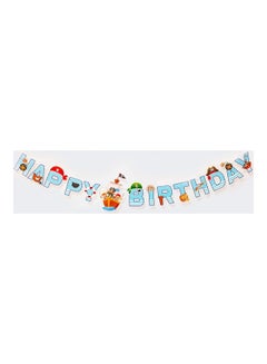 Party Time Happy Birthday Banner Pirate Theme  - Image 2