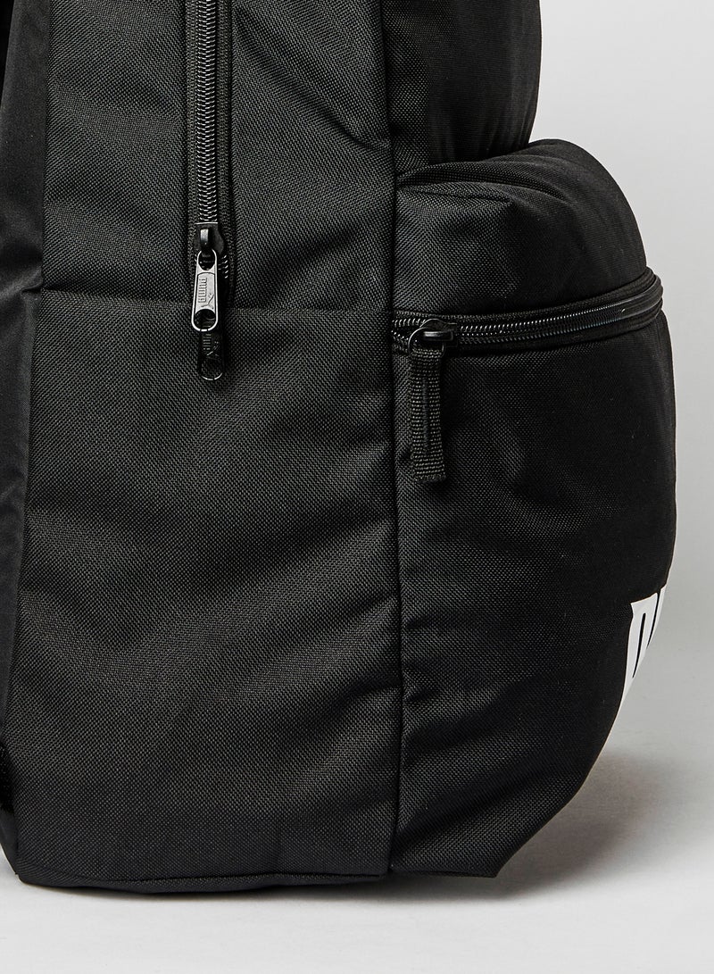 PUMA Phase Zippered Backpack Black/White  - Image 3