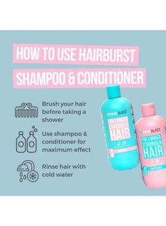 HAIR BURST 2 Piece Set Of Hair Growth Shampoo & Conditioner Blue,Pink 350ml  - Image 4