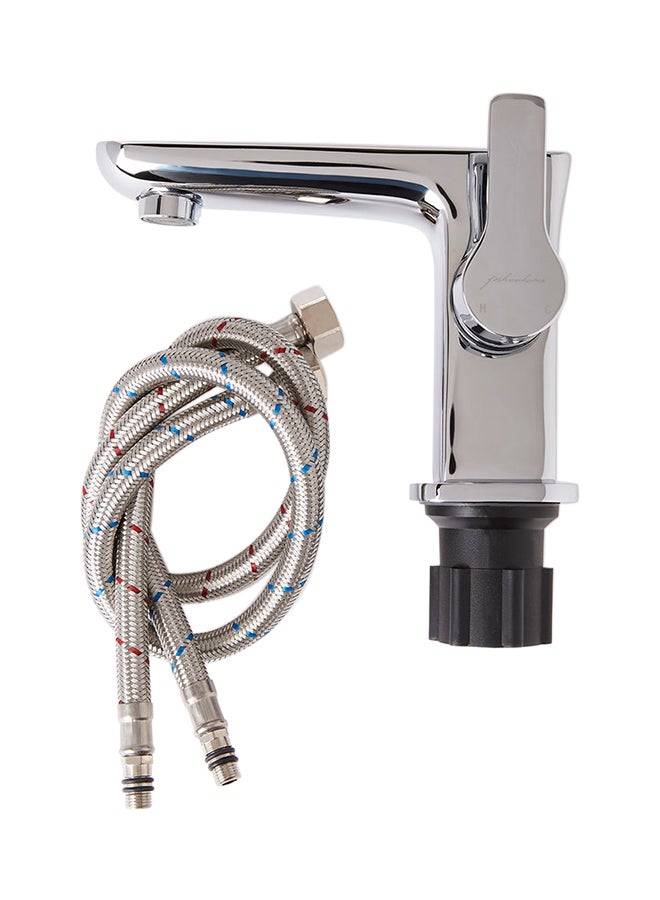 fashionhome Side Rotating Lever Wash Basin Mixer Silver - Image 1