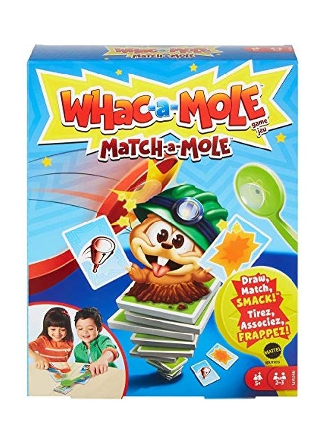 Mattel Games Whac A Mole Match A Mole Kids Card Matching Game - Image 1